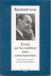 Tapa de Essai sur la condition juive contemporaine
