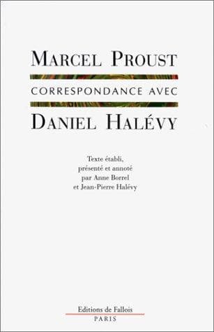 Tapa de Correspondance avec Daniel Halévy