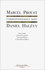 Tapa de Correspondance avec Daniel Halévy