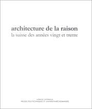 Tapa de Architecture de la raison