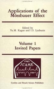 Tapa de Invited Papers (Applications of the Mossbauer Effect)