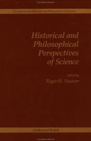 Tapa de Historical and philosophical perspectives of science