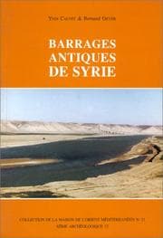 Tapa de Barrages antiques de Syrie