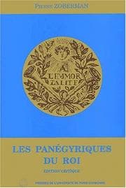 Tapa de Les panégyriques du roi prononcés dans l'Académie française