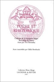 Tapa de Poésie et rhétorique