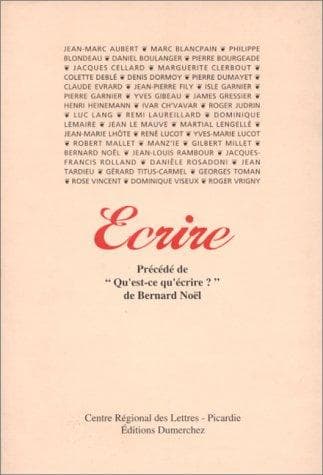 Tapa de Ecrire