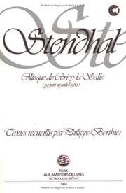 Tapa de Stendhal