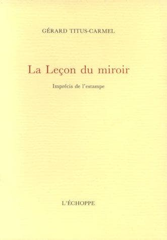 Tapa de La leçon du miroir