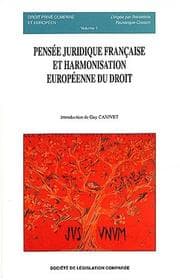 Tapa de Pensée juridique française et harmonisation européenne du droit