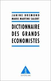 Tapa de Dictionnaire des grands économistes