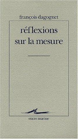 Tapa de Réflexions sur la mesure