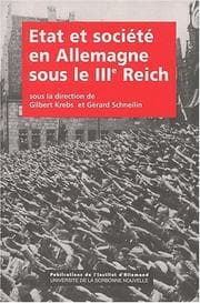 Tapa de Etat et société en Allemagne sous le IIIe Reich (Publications de l'Institut d'allemand) (French Edition)