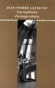 Tapa de Une expérience d'écologie urbaine