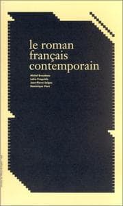 Tapa de Le roman français contemporain