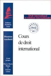Tapa de Corso di diritto internazionale
