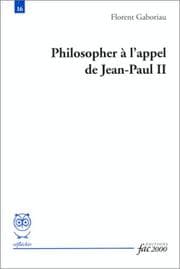 Tapa de Philosopher à l'appel de Jean-Paul II