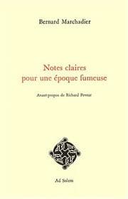 Tapa de Notes claires pour une époque fumeuse