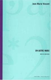Tapa de Un Autre Marx