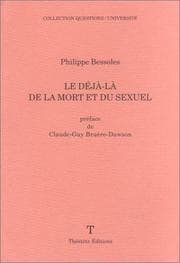 Tapa de Le déjà-là de la mort et du sexuel