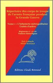 Tapa de Répertoire des corps de troupe de l'armée française pendant la grande guerre