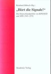 Tapa de Hört die Signale! (Studien Des Forschungsverbundes sed-Staat An der Freien Univ) (German Edition)