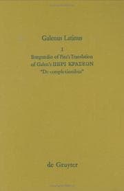 Tapa de Galenus Latinus