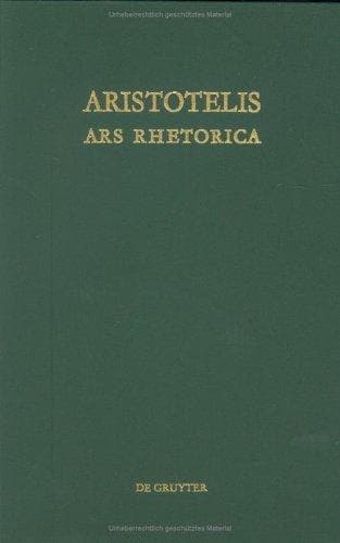 Tapa de Aristotelis Ars rhetorica