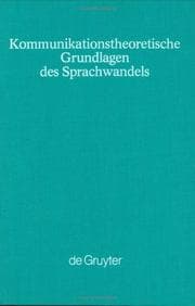 Tapa de Kommunikationstheoretische Grundlagen des Sprachwandels