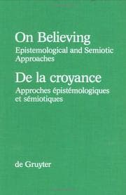 Tapa de On believing