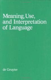 Tapa de Meaning, use, and interpretation of language