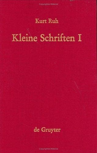 Tapa de Kleine Schriften
