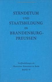 Tapa de Ständetum und Staatsbildung in Brandenburg-Preussen