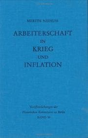 Tapa de Arbeiterschaft in Krieg und Inflation