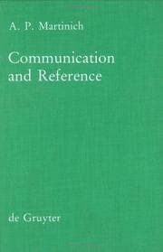 Tapa de Communication and reference
