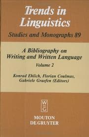 Tapa de A bibliography on writing and written language