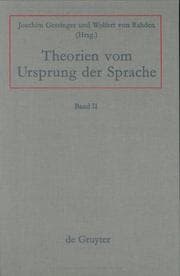 Tapa de Theorien vom Ursprung der Sprache