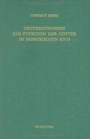 Tapa de Untersuchungen zur Funktion der Götter im homerischen Epos