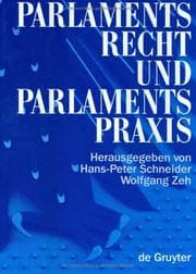 Tapa de Parlamentsrecht und Parlamentspraxis in der Bundesrepublik Deutschland