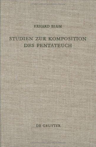 Tapa de Studien zur Komposition des Pentateuch