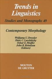 Tapa de Contemporary morphology