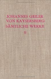 Tapa de Johannes Geiler Von Kaysersberg, 1445-1510