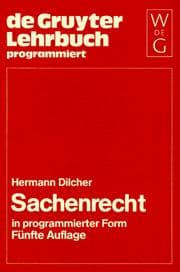 Tapa de Sachenrecht in programmierter Form. Zahlr. Mitarb
