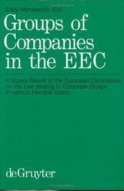 Tapa de Groups of Companies in the Eec