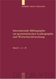 Tapa de Internationale Bibliographie zur germanistischen Lexikographie und Worterbuchforschung: Band 1