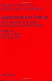 Tapa de Approaches to Poetry