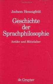 Tapa de Geschichte der Sprachphilosophie