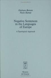 Tapa de Negative sentences in the languages of Europe