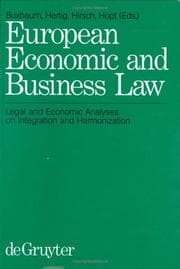 Tapa de European economic and business law