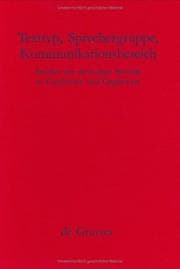 Tapa de Texttyp, Sprechergruppe, Kommunikationsbereich