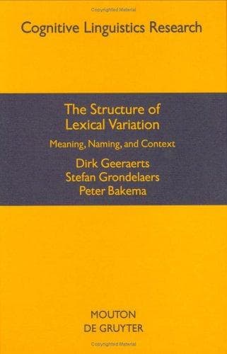 Tapa de The structure of lexical variation